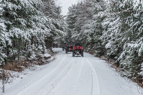 ATV Trail winter landscape
