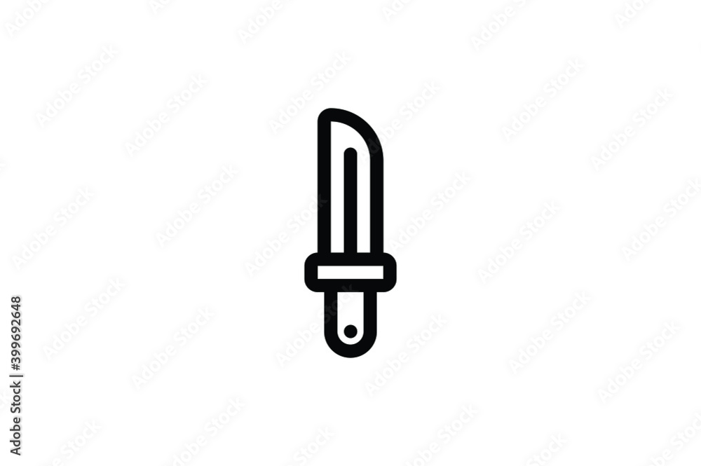 Fishing Outline Icon - Knife Fishing Outline Icon - Knife