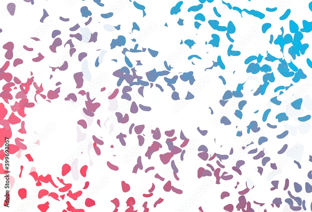 Light Blue, Red vector texture with random forms. Light Blue, Red vector texture with random forms.