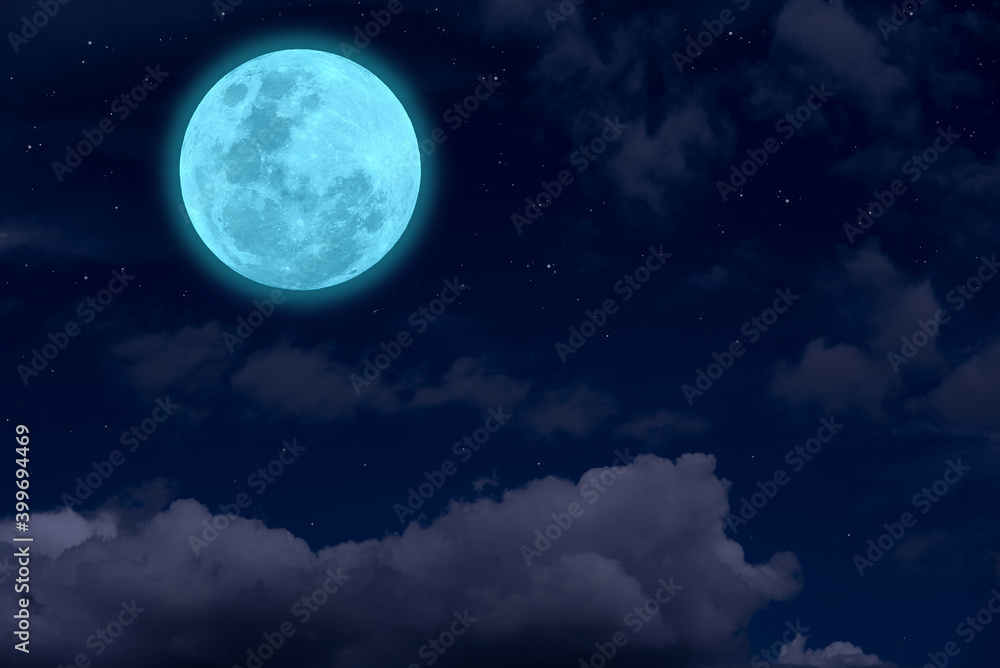 Full moon on the sky at night. Full moon on the sky at night.