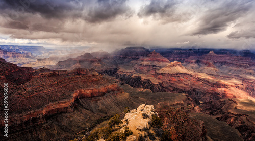 Stormy Day on the Grand Canyon, Grand Canyon National Park, Arizona