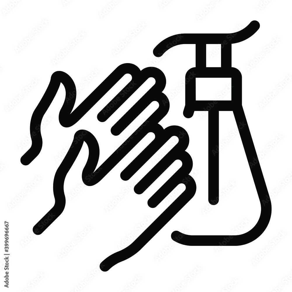 Hand sanitizer dispenser icon in glyph style
Hand sanitizer dispenser icon in glyph style