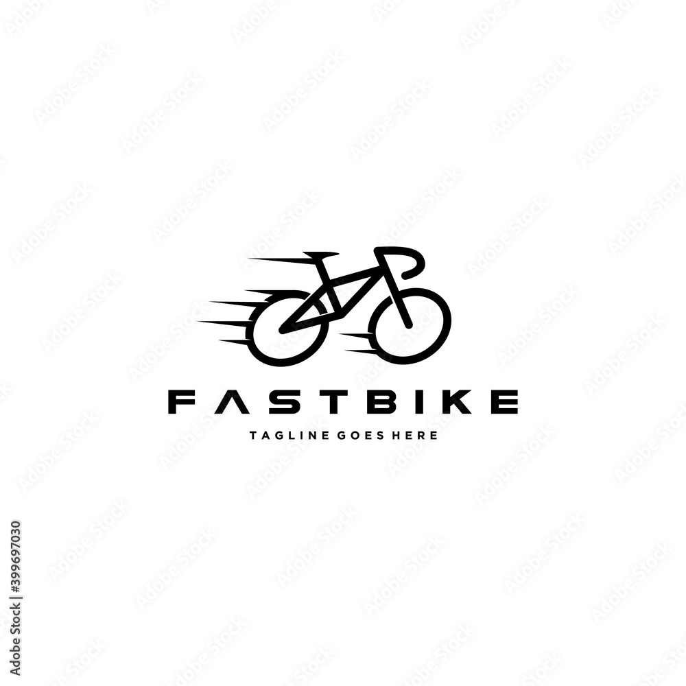 Simple Fast Bicycle Vector Illustration Simple Fast Bicycle Vector Illustration