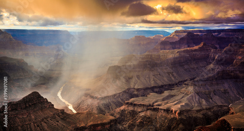 Stormy Sunset on the Grand Canyon, Grand Canyon National Park, Arizona