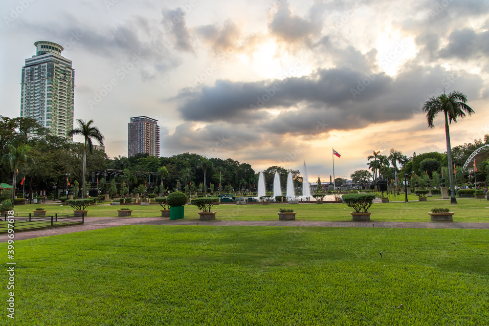 Dancing Fountain at Rizal Park, Manila, Philippines, Dec 13, 2020