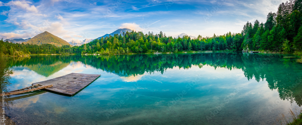 Alpsee lake in German Alps,Bavaria, Germany