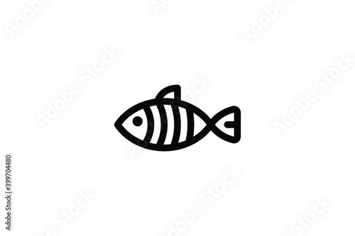 Fishing Outline Icon - Fish