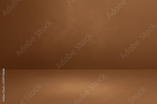 Empty brown concrete interior background