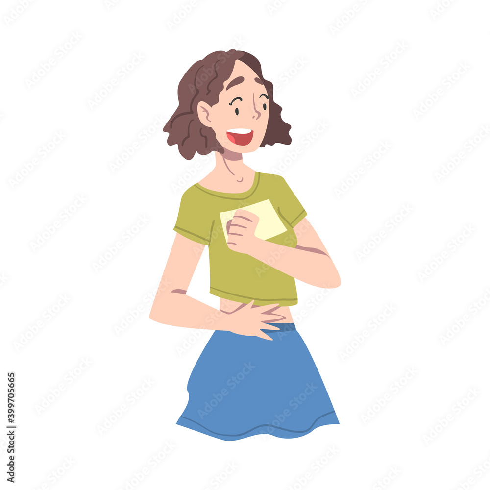 Girl with Shocked Face Expression, Emotional Reaction, Mood of People Concept, Surprised and Amazed Person Cartoon Style Vector Illustration Girl with Shocked Face Expression, Emotional Reaction, Mood of People Concept, Surprised and Amazed Person Cartoon Style Vector Illustration