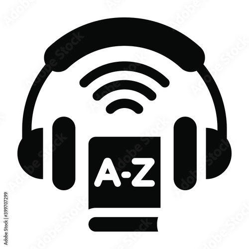 
Language translator glyph editable  icon 
