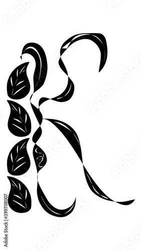 abstract black and white