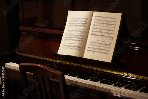 Wallpaper Mural Piano and sheet music Torontodigital.ca