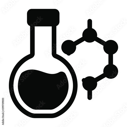 
A chemistry icon isolated with editable quality 
