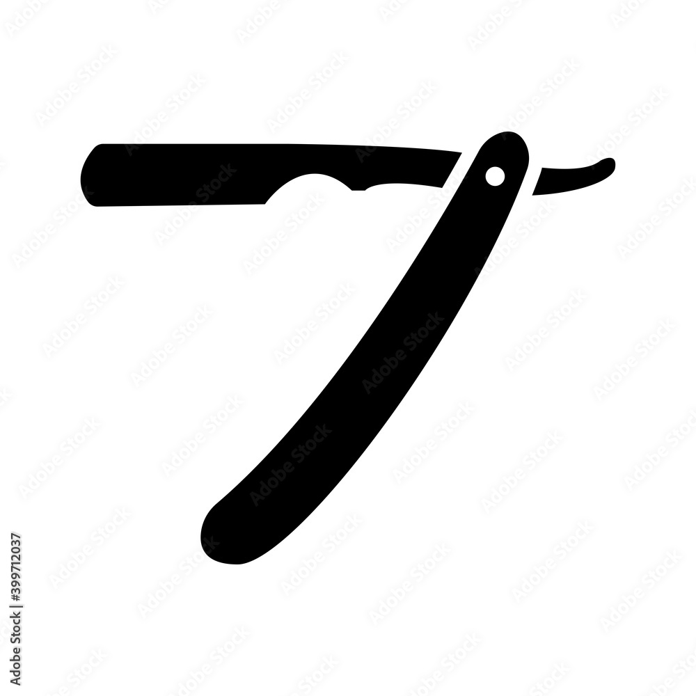 straight razor icon vector illustration design straight razor icon vector illustration design