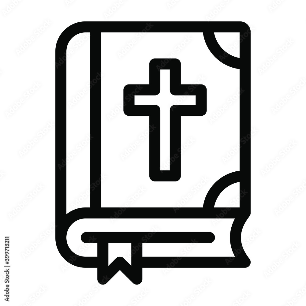Vector design of bible, editable icon of a holy book
Vector design of bible, editable icon of a holy book
