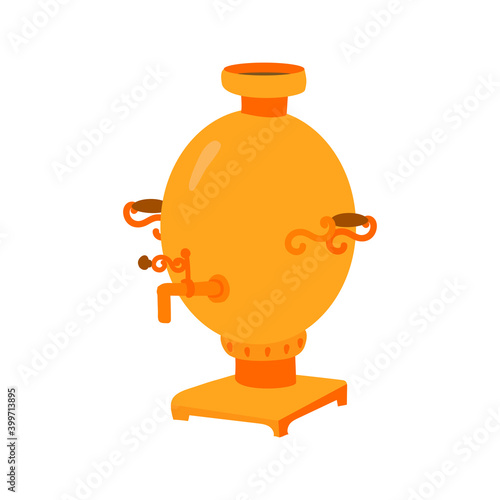 samovar on the white background