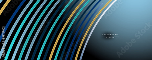 Abstract colorful lines vector background. Internet, big data and technology connections concept, abstract template