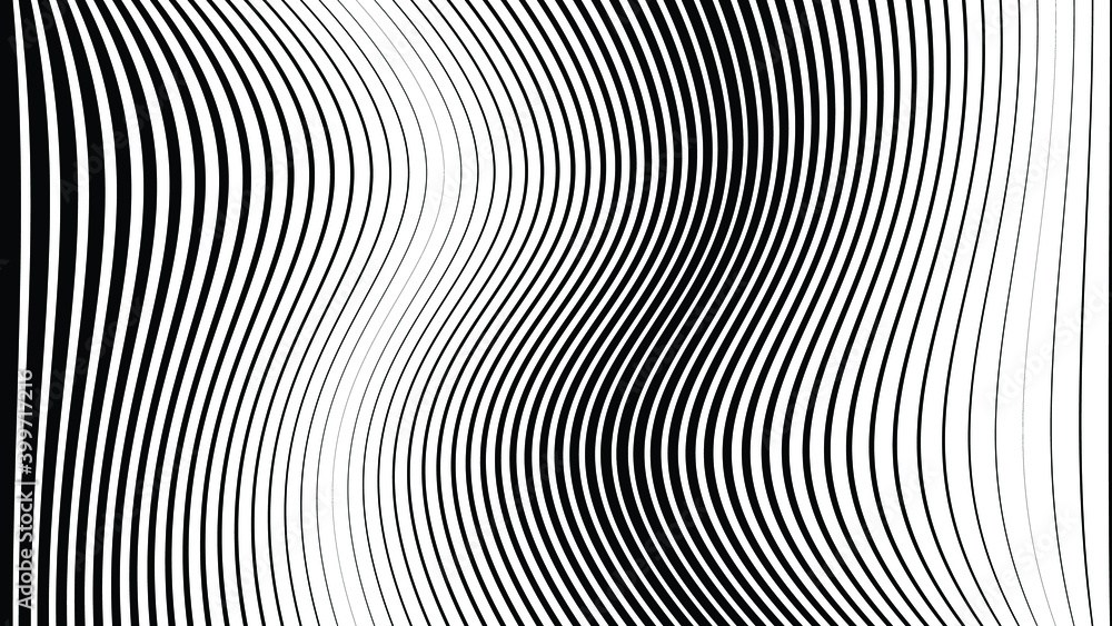 Abstract Black vertical Striped Background . Vector