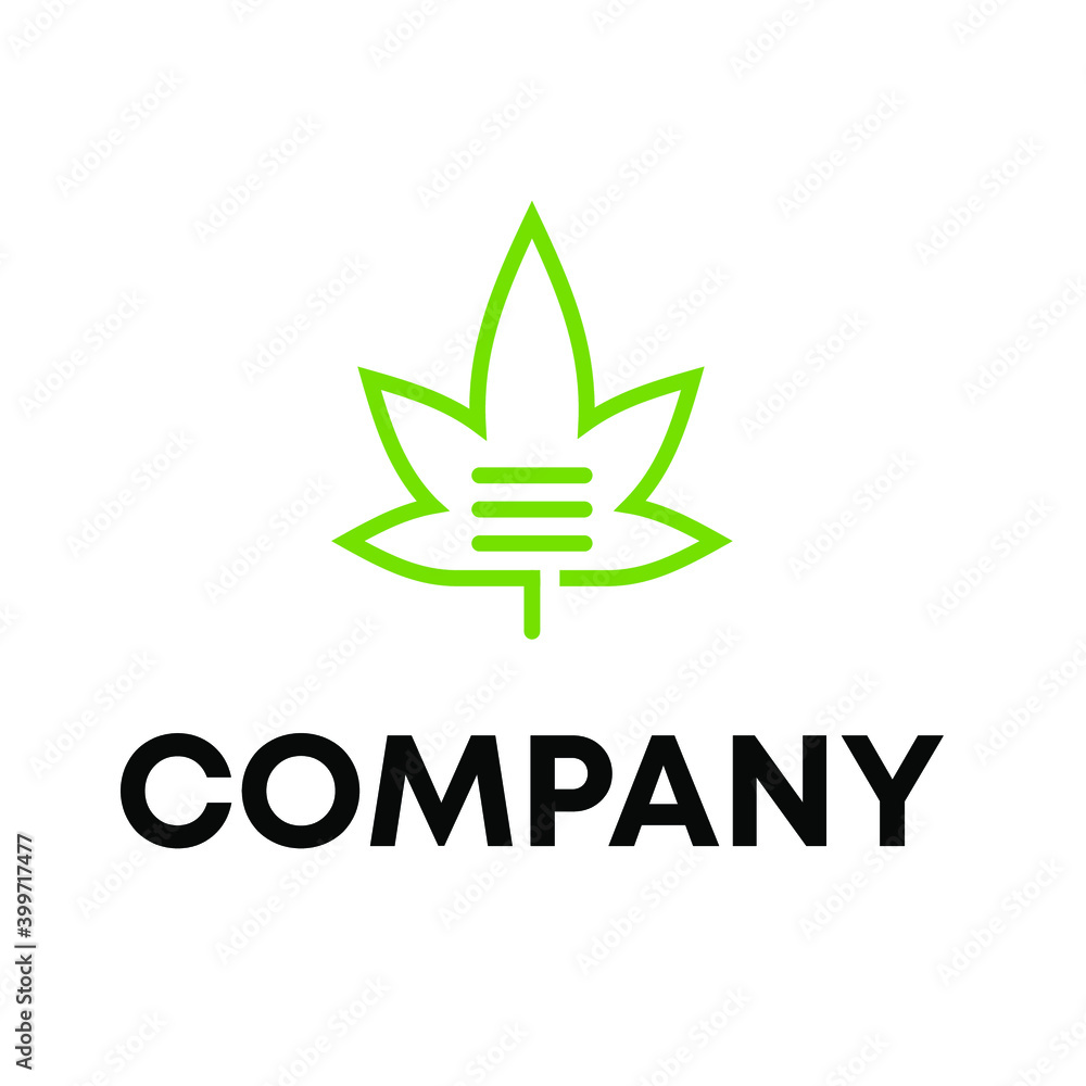 Obraz premium hemp logo