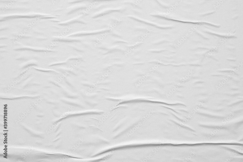 Blank white crumpled and creased paper poster texture background Blank white crumpled and creased paper poster texture background