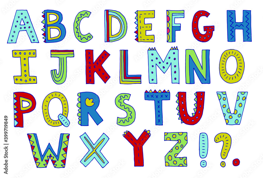 alphabet handwritten, hand drawing, colored letters in the form of dinosaurs, linear doodle illustration-01 alphabet handwritten, hand drawing, colored letters in the form of dinosaurs, linear doodle illustration-01