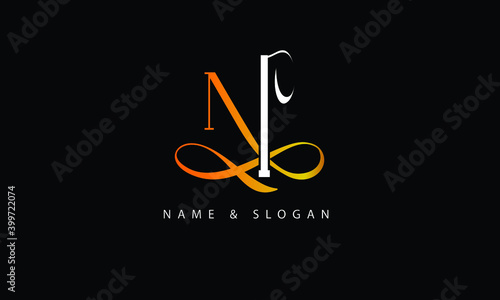 NI, IN, N, I abstract letters logo monogram