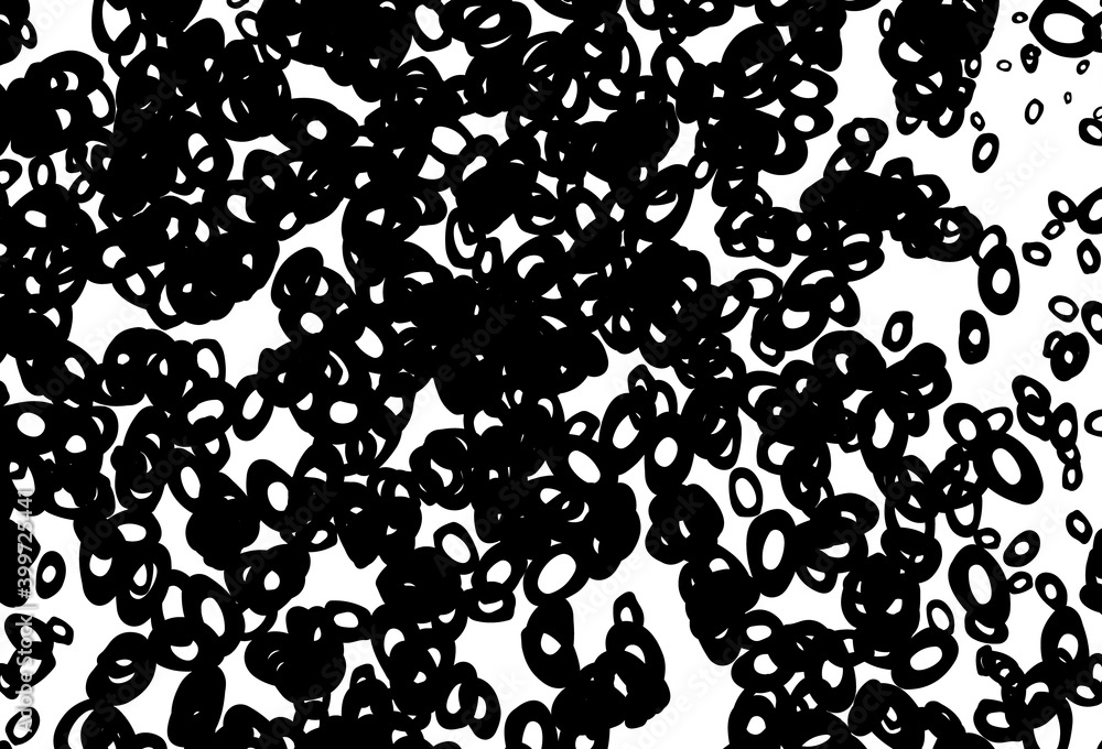 Black and white vector cover with spots.