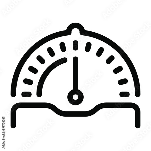 
Speedometer glyph icon customized 
