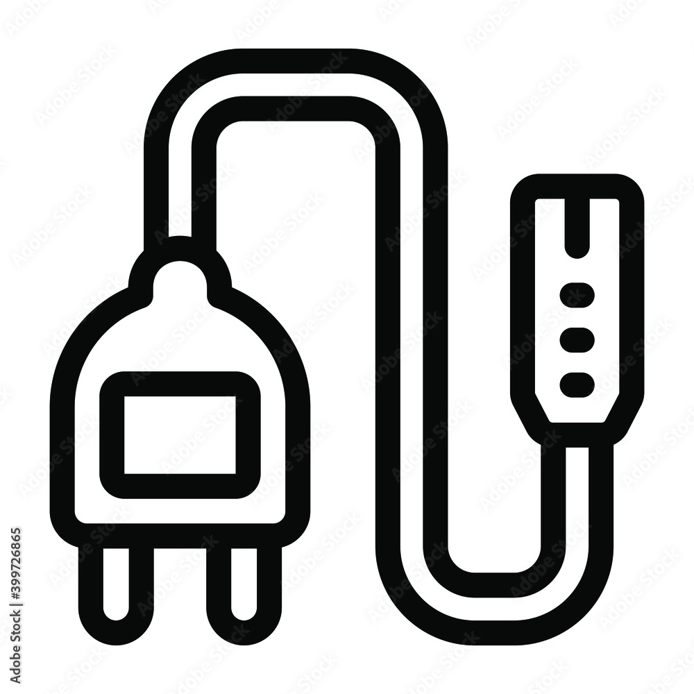 Electric cord glyph icon
Electric cord glyph icon