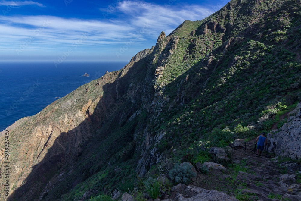 Views of Anaga Natural Park in the north of Tenerife