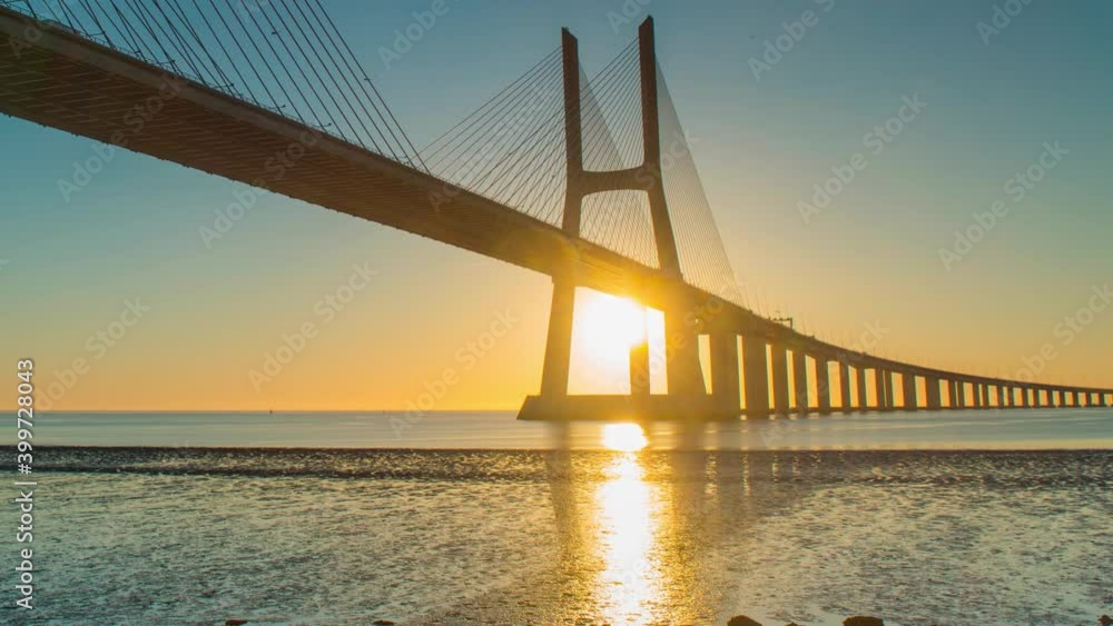 The Vasco De Gama Bridge, Lisbon, Portugal The Vasco De Gama Bridge, Lisbon, Portugal