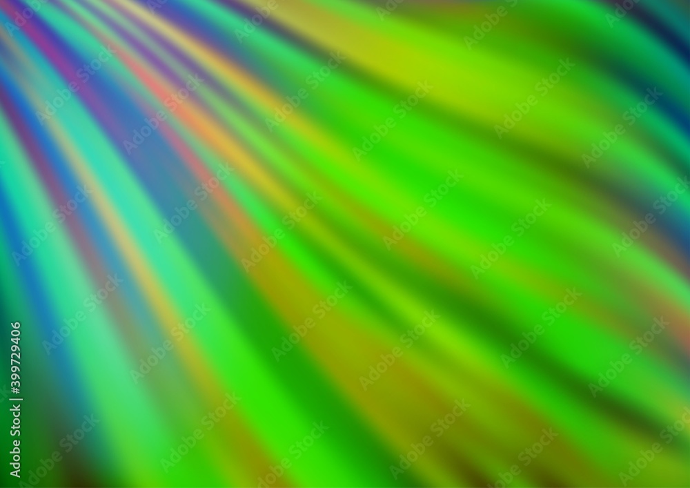 Light Blue, Green vector background with bent ribbons. Light Blue, Green vector background with bent ribbons.