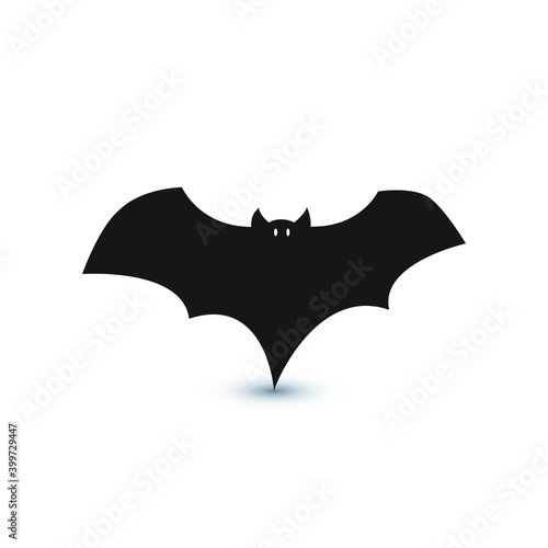 Bat icon. Eps10 vector illustration.