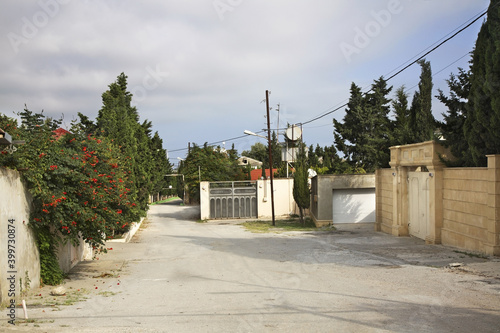 Street in Mardakan. Azerbaijan photo