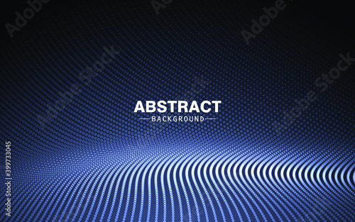 Dark particles floor banner design