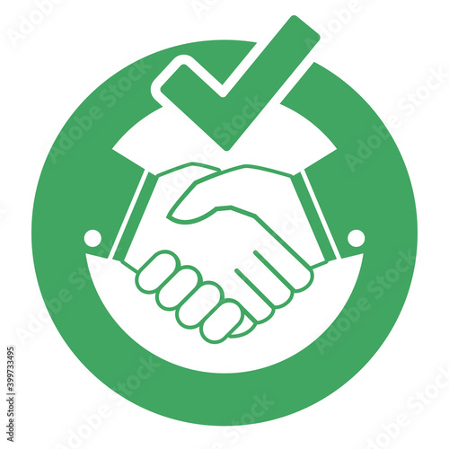 Partnership business icon