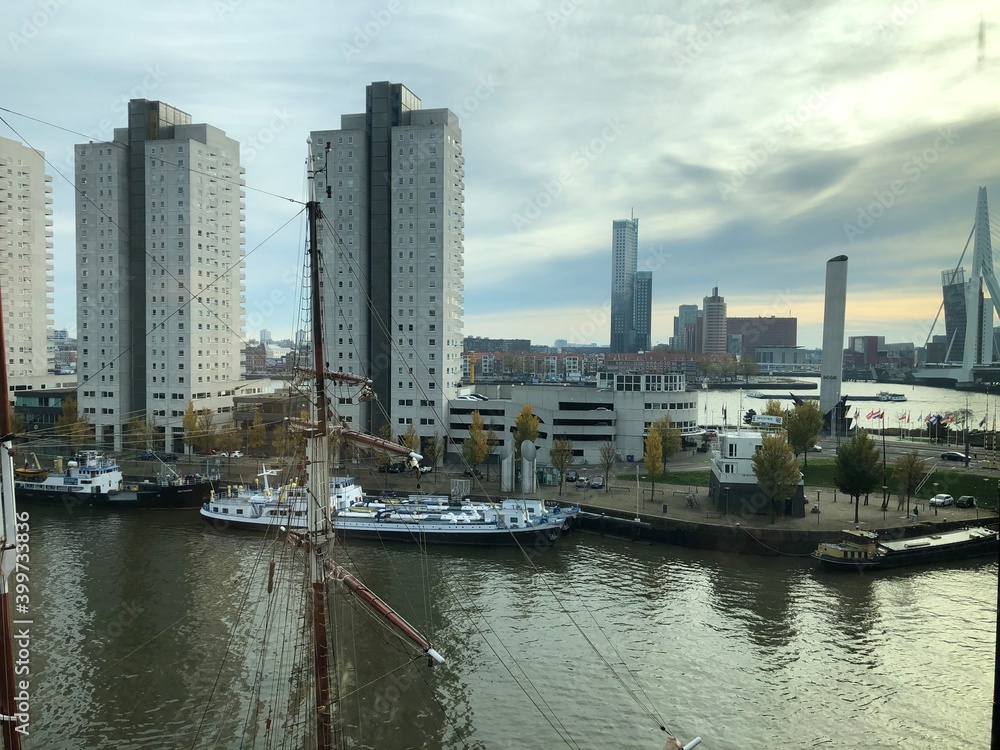 city harbour bridge Rotterdam