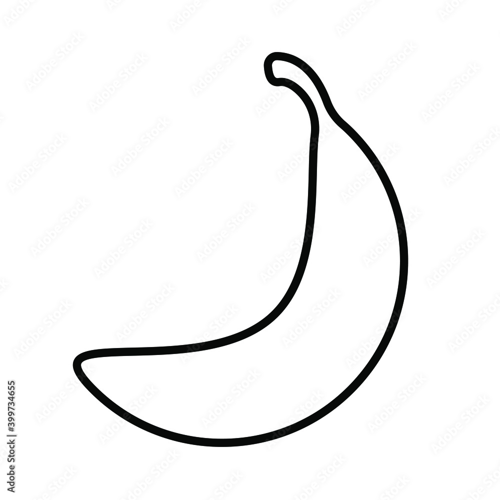 Banana shape silhouette. Fruit food vector icon. Simple flat outline symbol sign. Cartoon clip-art logo. Isolated on white background. Banana shape silhouette. Fruit food vector icon. Simple flat outline symbol sign. Cartoon clip-art logo. Isolated on white background.