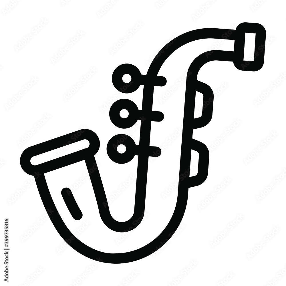 Saxophone glyph icon musical instrument
Saxophone glyph icon musical instrument