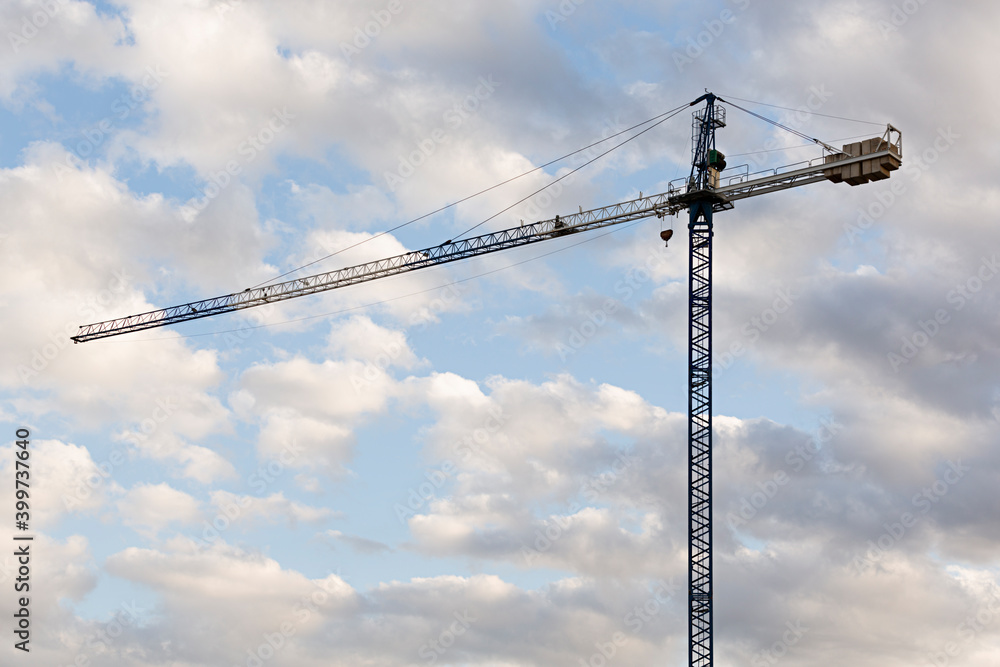 Grúa para construcción de edificio.