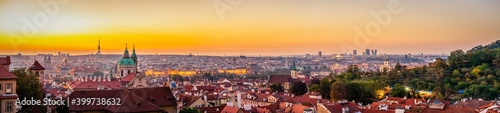 Panorama of Prague with sunrise sky, Czech Republic  © Pawel Pajor