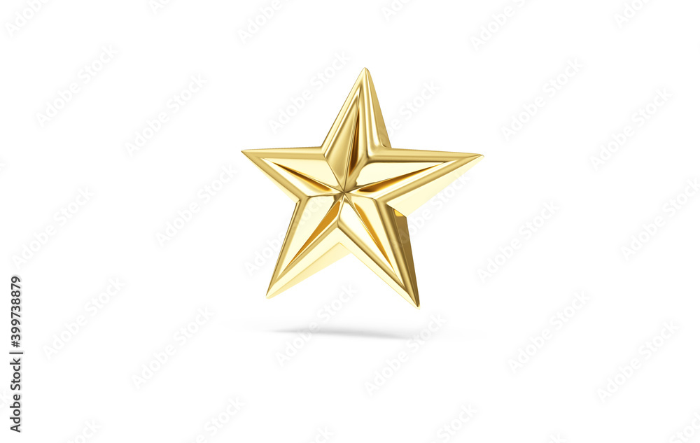 Golden Star Symbol isolated on white background Golden Star Symbol isolated on white background