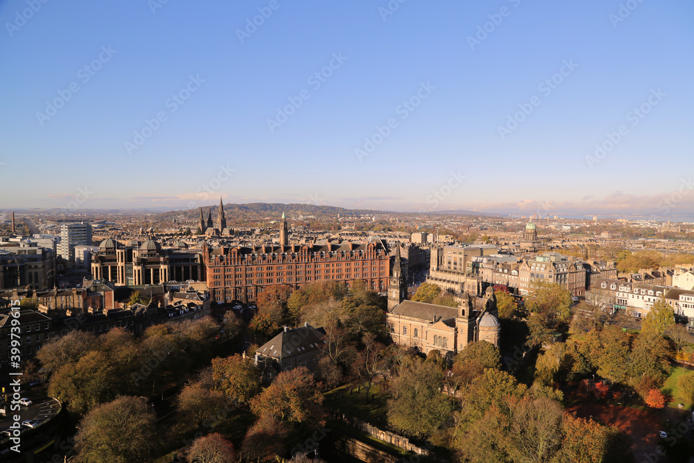 View of the city of Edinburgh, Scotland