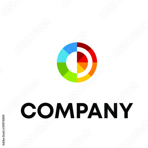 Free Download letter O mosaic logo design - GFXLoad