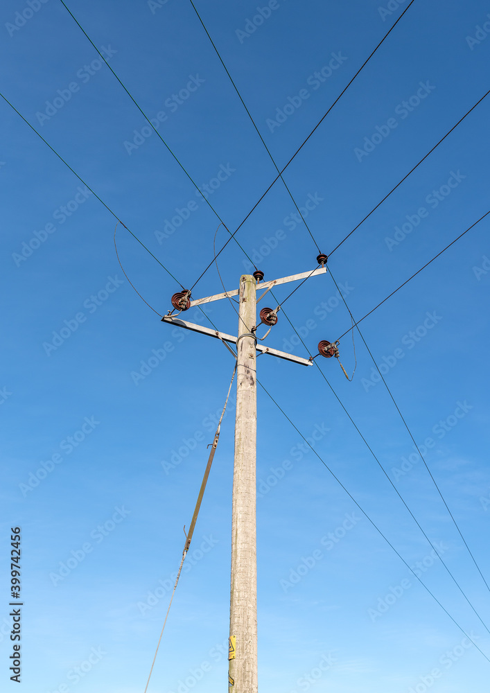 Wooden Telegraph Junction Pole