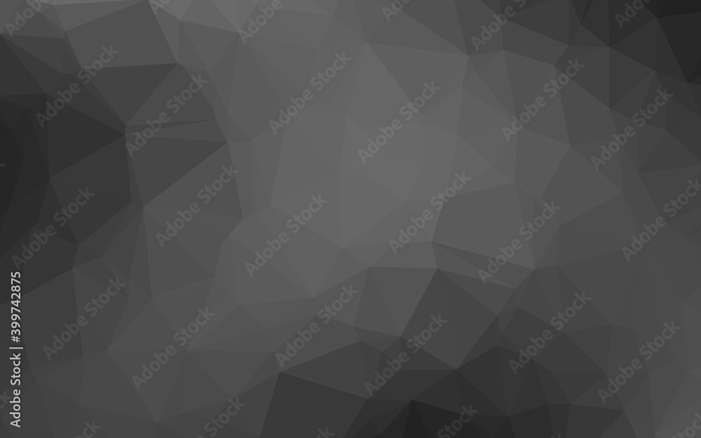 Dark Silver, Gray vector abstract polygonal cover. Dark Silver, Gray vector abstract polygonal cover.