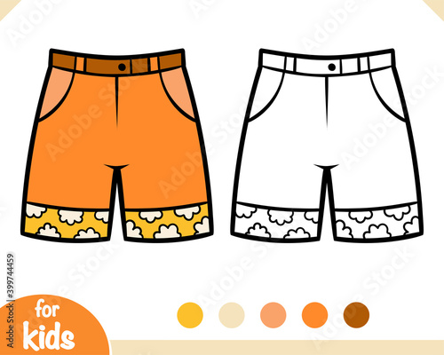 Coloring book, Kids shorts