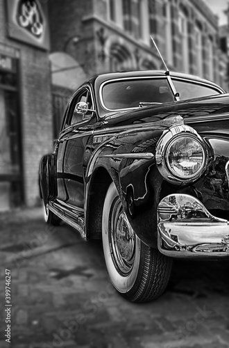 Photography Classic car study 1941 black and white