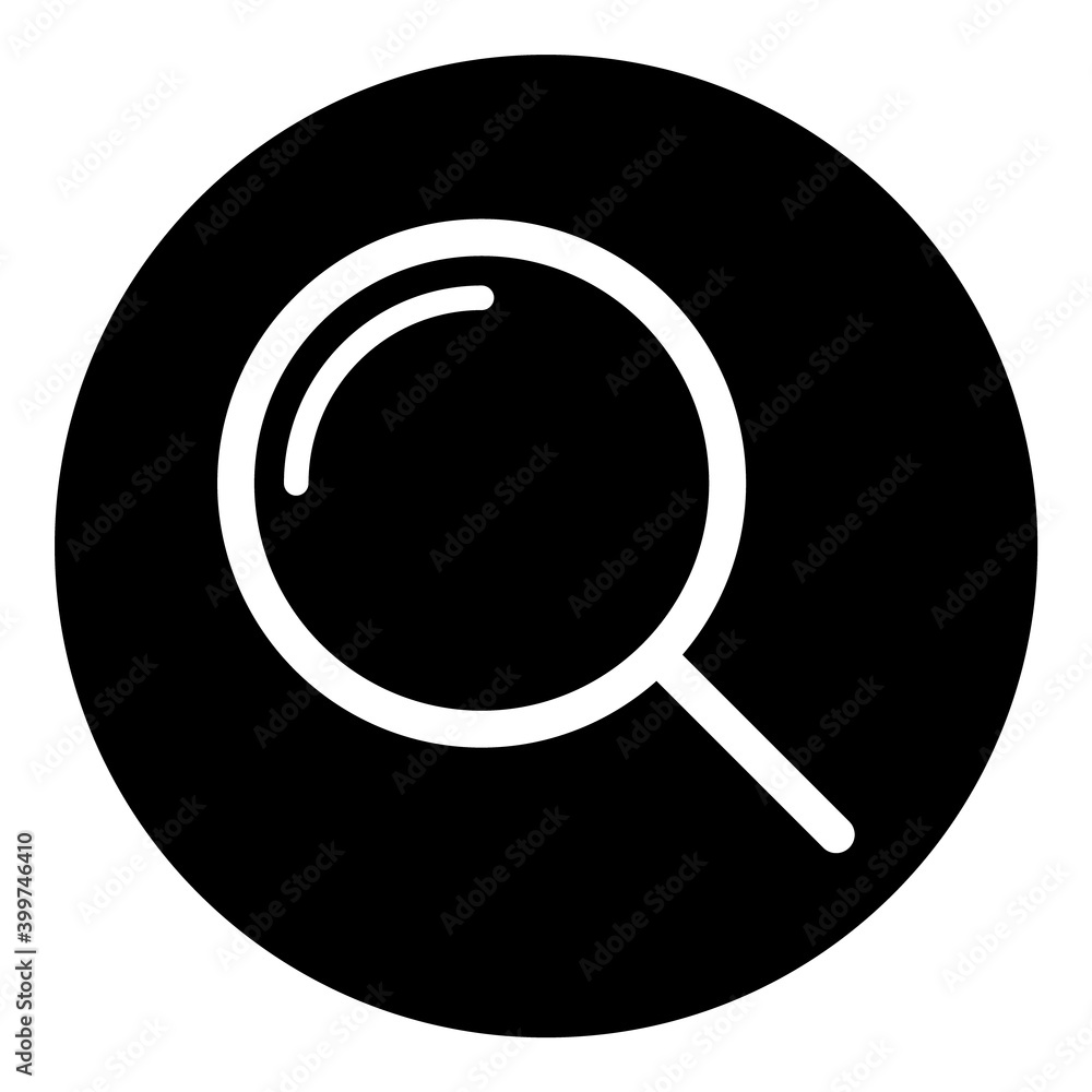 Magnifying Glass Search Zoom Flat Icon Isolated On White Background Magnifying Glass Search Zoom Flat Icon Isolated On White Background