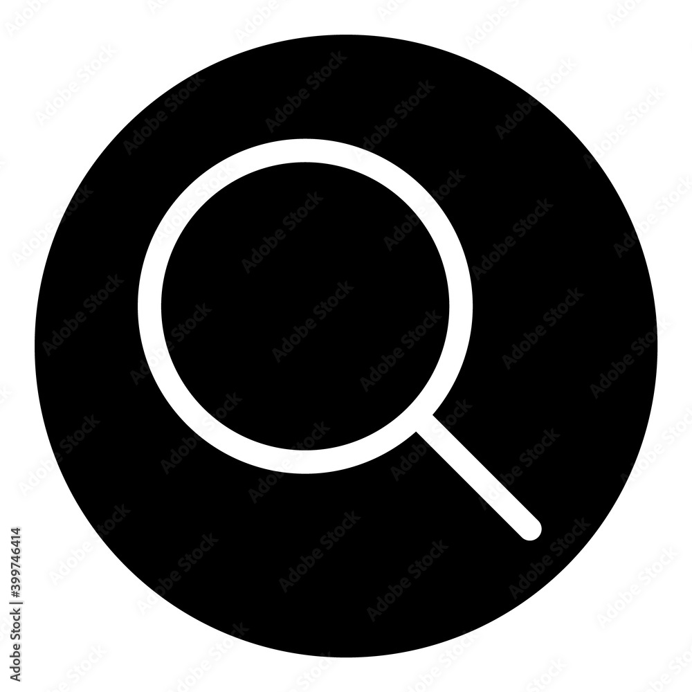 Magnifying Glass Search Zoom Flat Icon Isolated On White Background Magnifying Glass Search Zoom Flat Icon Isolated On White Background